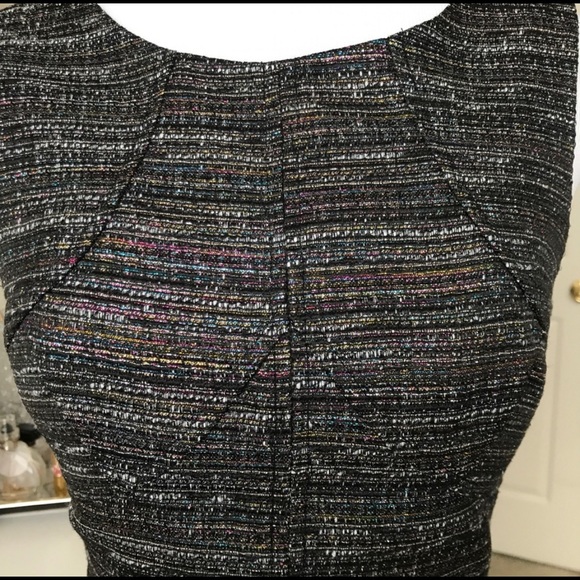 Keepsake the Label Black Grey Metallic Sleeveless Elegant Dress Size Small - Picture 4 of 8